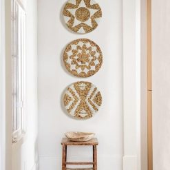 Woven Wall Basket Decor Set of 3 Boho Wall Decor Macrame Wall 
Hanging Bedroom Living Room Decor Aesthetic