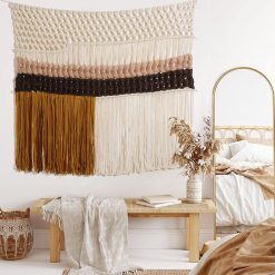 Macrame Wall Hanging Woven Large Colorful Macrame Wall Decor Fiber 
Art Handmade Home Room Decor 40" W*32" L